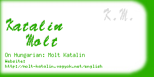 katalin molt business card